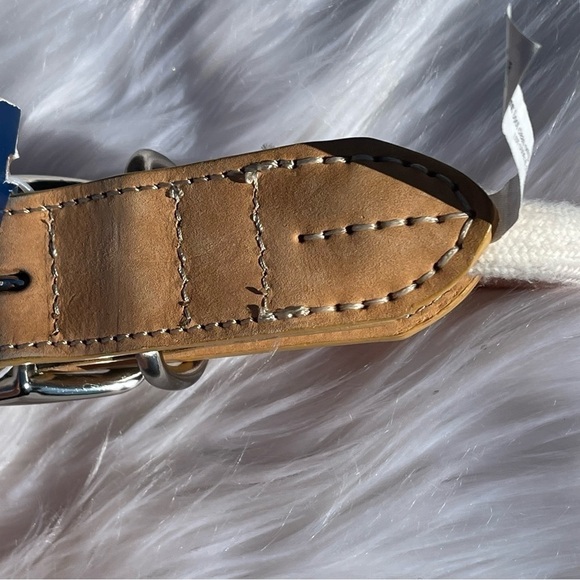 NWT Youly Faux Leather & Rope Tie Dye Dog Collar Size Medium 15”-18” - Picture 12 of 15